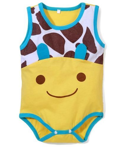 Black Attractive And Stylish Onesie Yellow And Multicolour Baby Cloth