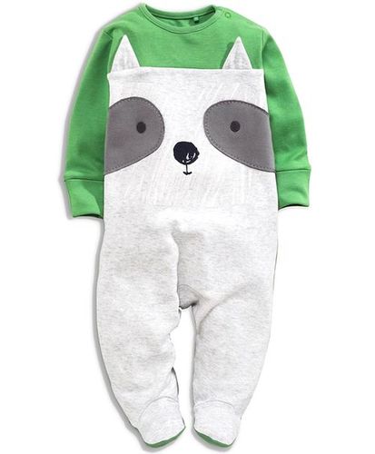 बेयर रोम्पर ग्रे और ग्रीन