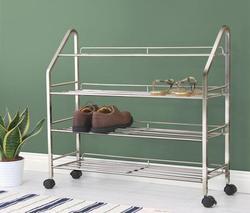 Shoe Rack - Stainless Steel 304 & 202, 25x13x21 Inches - Durable, Error-Free Design