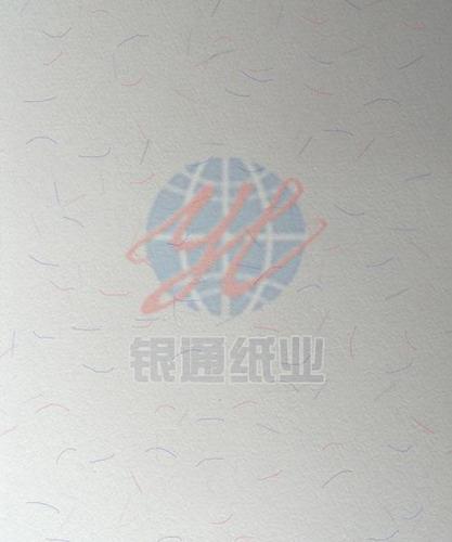 Security Paper With Watermark And UV Fibers Points Strips