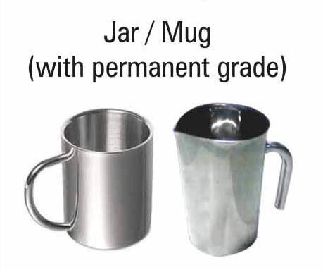 Jar Mug with Permanent Grade 