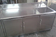 Stainless Steel Table with Sink