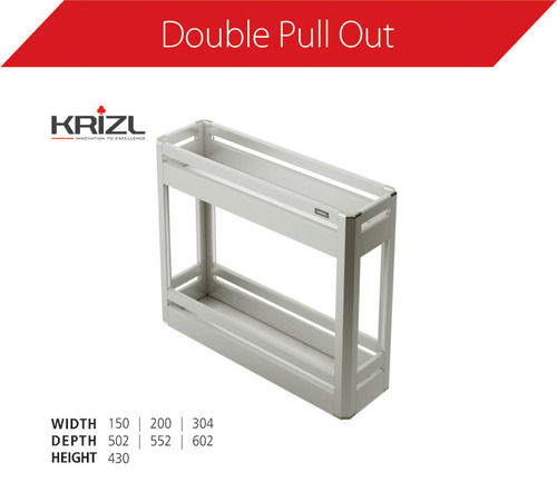 Aluminium Double Pullout Basket