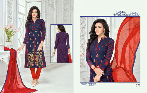 Chanderi Embroidered Salwar Kameez Dupatta