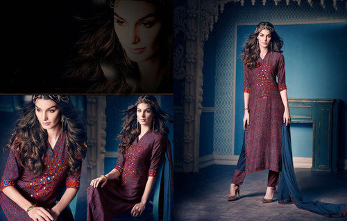 Ladies Unstitched Salwar Suit Material