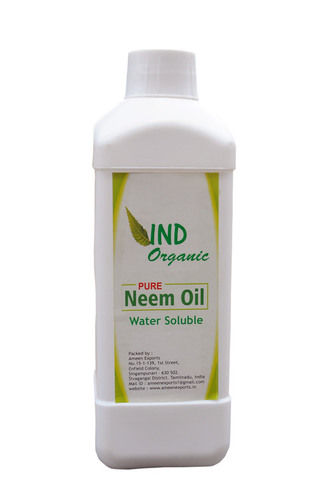 Water Soluble Neem Oil - Premium Biological Pesticide Liquid, Light-Yellow Transparent Color, Non-Toxic Garden Solution 