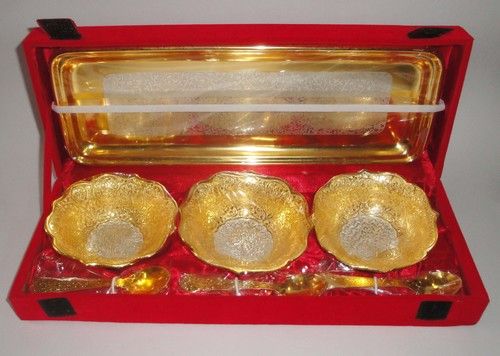 EPNS 7 PCS Set With Gold And Silver