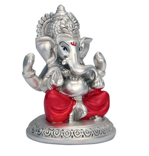 Ganesha Silver Idol