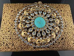 Indian Kundan Metal Purse