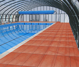 Swimming Pool Area Rubber Flooring