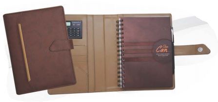 Leather Notebook File Folder