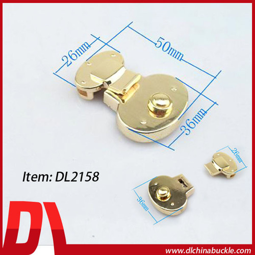 2015 Antique Gold Hardware Lock For Purse