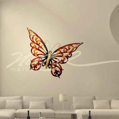 W-butterfly Cut Multi Sml Wall Decor