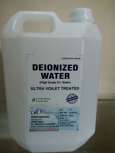 Deionized And Demineralised Water