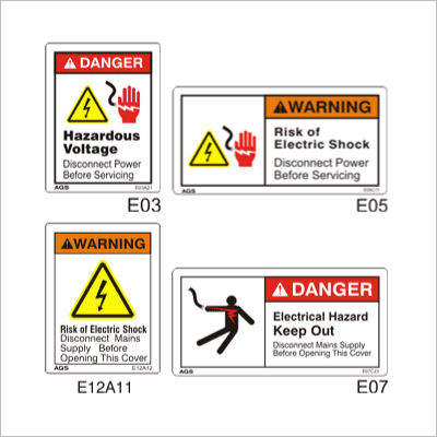 Electrical Hazard Labels