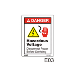 Hazardous High Voltage Sign By Aster Graphic Systems