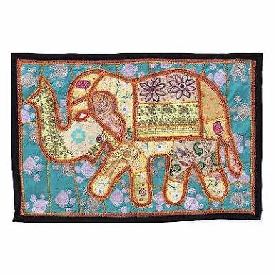 Patchwork 2X3 Elephant Decorative Wall Hanging