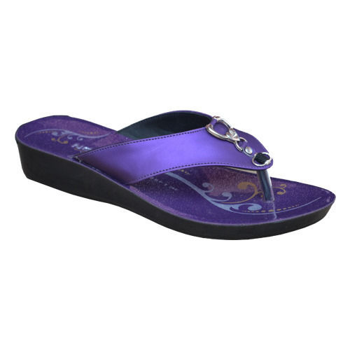 Ladies Violet Flat Slipper