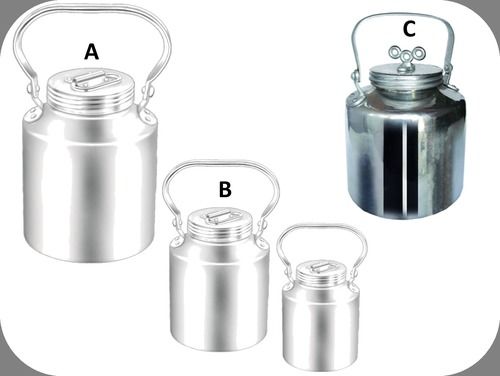 Aluminium Milk Can - 1.5/2.5/3/5/7.5/10/12/15 Ltrs | Eco-Friendly, Dishwasher Safe, Comfortable to Hold, Corrosion Resistant