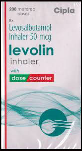 Levolin Inhaler - Levosalbutamol Formula , Asthma Relief and Bronchodilator for Wheezing and Shortness of Breath