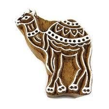Camel Shape Wooden Printing Block