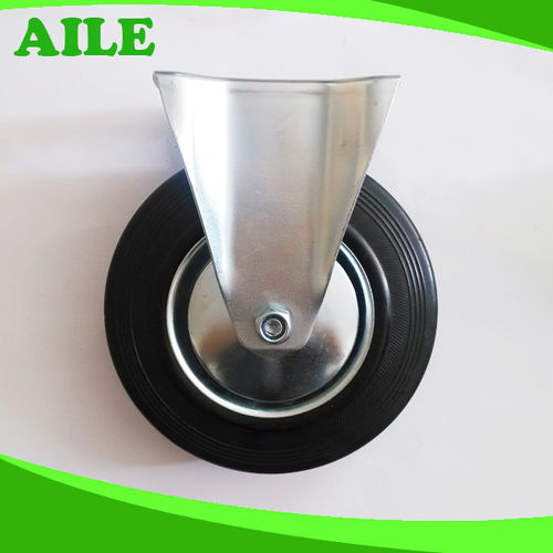 200mm Industrial Rubber Caster Wheel