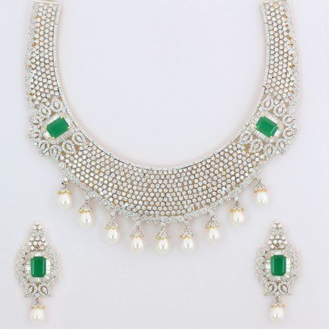 American Diamond Necklace Sets