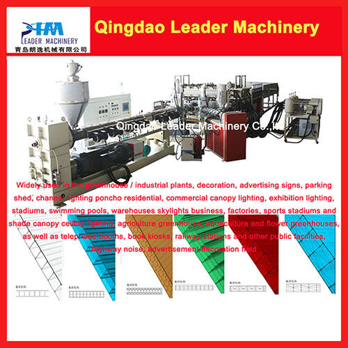 Polycarbonate PC Hollow Sheet Board Panel Extrusion Machine