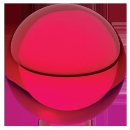 Ruby ball lens