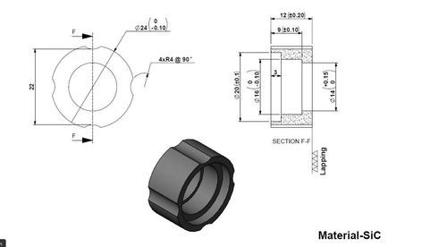 Tungsten Carbide Seal 24*14*12