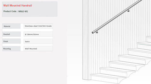  वॉल माउंटेड हैंड्रिल