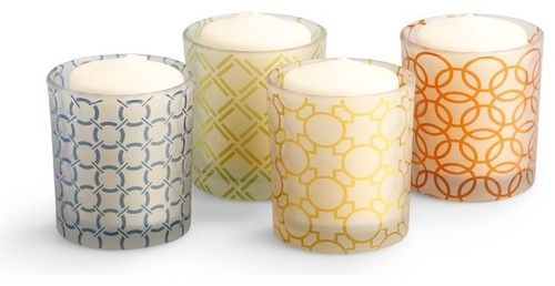 Frosted Glass Votive Glass Candles Jar