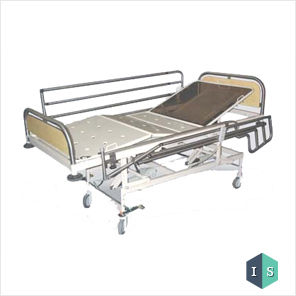 ICU Bed with SS Laminated Panel and SS Side Rail