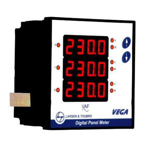 Vega Panel Meters Multifunction - 3 Line LED Display, Bidirectional Recording, RS 485 Communication, Programmable CT & PT Ratios, Rugged Industrial Design