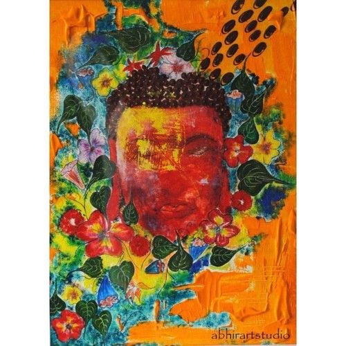 Abstract Styles Modern Art Lord Buddha Painting