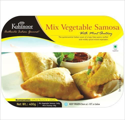 Mix Vegetables Samosa - Crispy Flaky Pastry, Mildly Spiced Filling of Mixed Vegetables