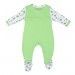 Baby Dreams Side Open Romper Green