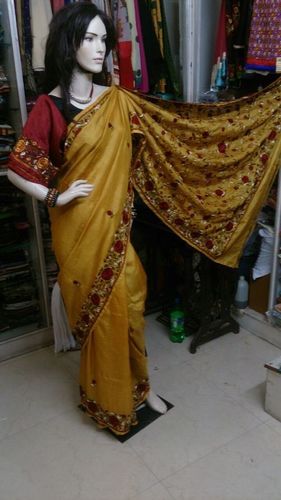 Yellow Color Saree