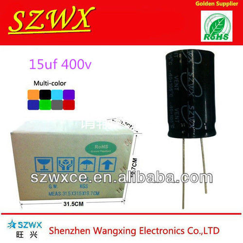 High Voltage Aluminum Electrolytic Capacitor 15UF 400V