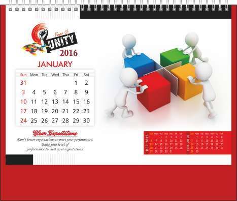 Table Calender Printing Services