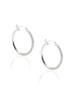 Silver Mesh Hoop Earrings