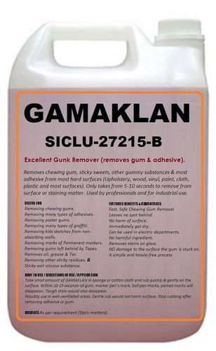 Gamaklan Gunk Remover For Removes Gum And Adhesive