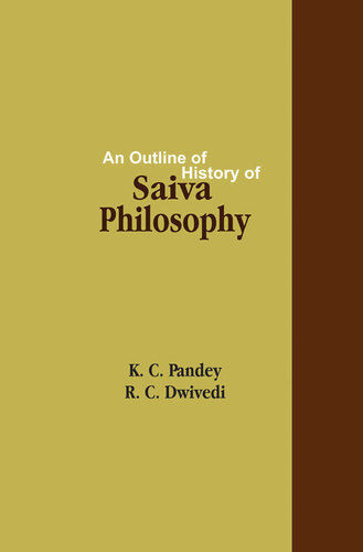 An Outline Of History Of Saiva Philosophy Book