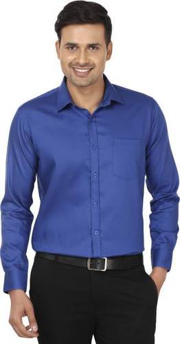 Blue Mens Formal Shirt