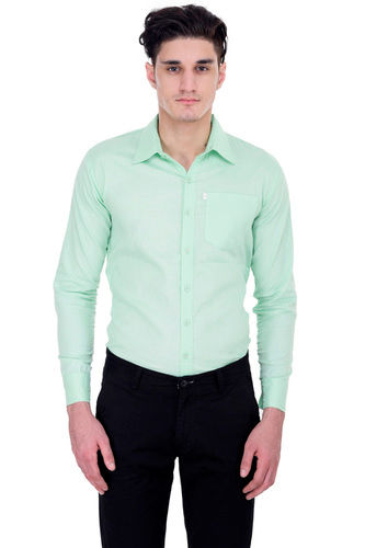 London Looks Light Green Men Formal Shirts Gender: Male at Best Price ...