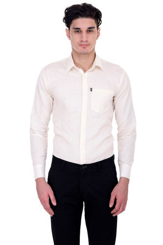 London Looks White Men Formal Shirts