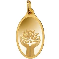 Lotus Gold Pendant