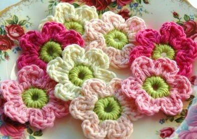 Flower Shape Handmade Patches