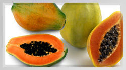 Papaya pulp puree