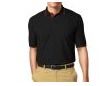 Plain Half Sleeves Black Polo Tiping T-shirt